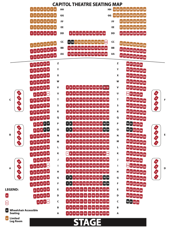 Seating Charts Ruth Eckerd Hall